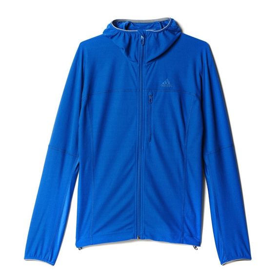 Толстовка спортивная мужская adidas TS 37.5 HO FL J AI2072 (синяя, на молнии, для тренировок, логотип адидас) L (54)