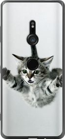 Чехол на Sony Xperia XZ3 H9436 Летящий котёнок "2322u-1540-17620"