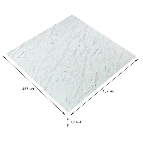Самоклеюча LVT плитка 457х457х1.5мм (D) SW-00002460 | Зображення 3