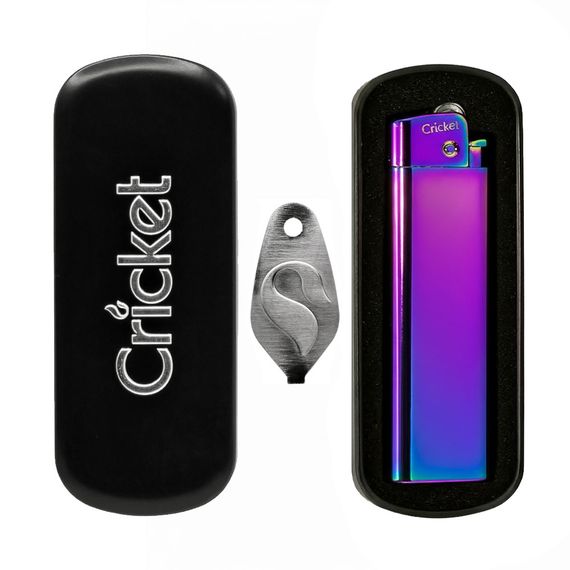 Запальничка Cricket Turbo Deluxe Flame Металева | Зображення 1
