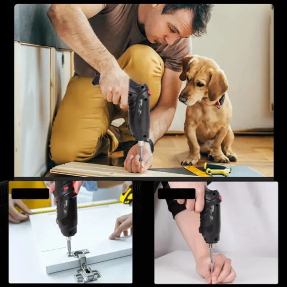 Аккумуляторная отвертка трансформер, 48 элементов, мини-шуруповерт | Зображення 4