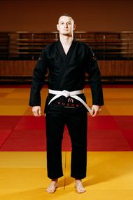 Чорне кімоно для хлопців/чоловіків, джиу-джитсу, TM BUDOGI, зріст 170 см, щільність 450 гр/м.кв.