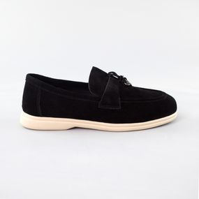 Лофери жіночі замшеві 589002 Чорні 36 37 38 39 40 41