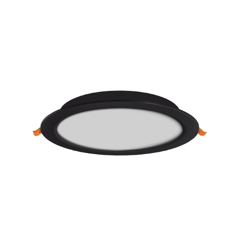 LED Світильник врізний круглий 20W 5000К чорний VL-DLBR-205B Videx | Зображення 2