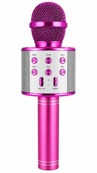 Бездротовий мікрофон для караоке Wster WS-858 Рожевий | Зображення 1