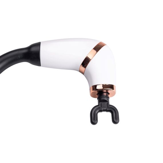 Перкуссионный ручной массажер аккумуляторный 17 Вт зарядка от USB до 3200 об/мин Белый HP-11-11W | Зображення 1