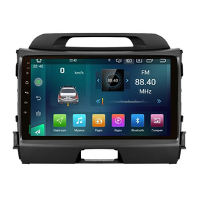 Штатна магнітола Cyclone C9-007 4+64Gb. DSP. CARPLAY. 4G KIA Sportage 2011-2016 з великим екраном
