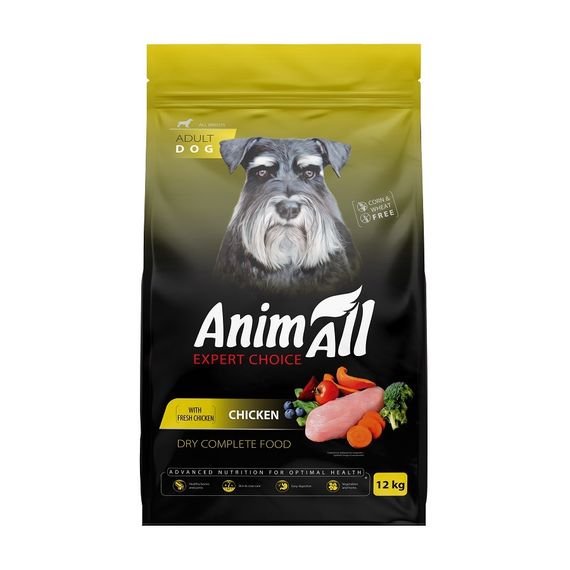 Сухий корм із куркою для собак Animall Dog Chicken, 12 кг