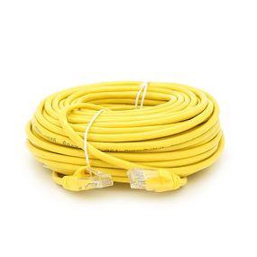 Патч-корд литий RITAR, UTP, RJ45, Cat.5e, 25m, жовтий, Cu (мідь)