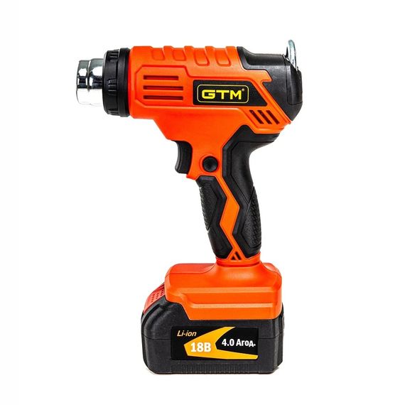Фен технічний акумуляторний GTM HGC18/550 (550 °C, 200 л/хв, GTM 18 В) | Зображення 2