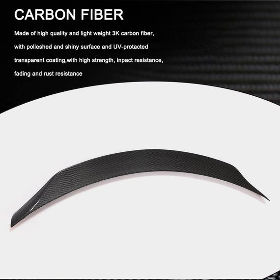 Спойлер V5 (для SD 2015-2021, Карбон) для Mercedes C-сlass W205 рр | Зображення 2