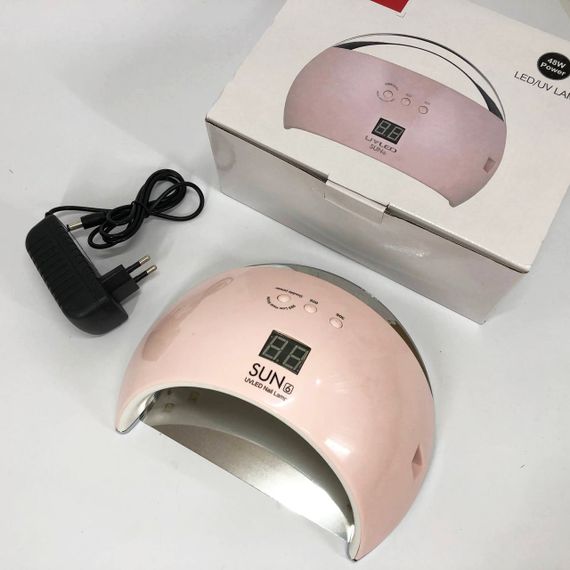 Ультрафіолетова лампа для Манікюру UV LAMP Sun 6, Світлодіодна сушарка для гель лаку. Колір: рожевий | Зображення 8