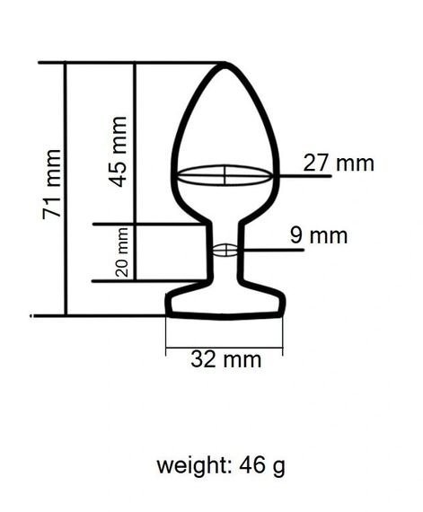 Анальна пробка EGZO Dark Gold Heart Plug Aqua S із блакитним кристалом, рожеве золото Sex Aura | Зображення 3