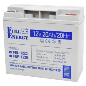 Full Energy FEL-1220 20А•ч 12В гелевая Свинцево-кислотна акумуляторна батарея