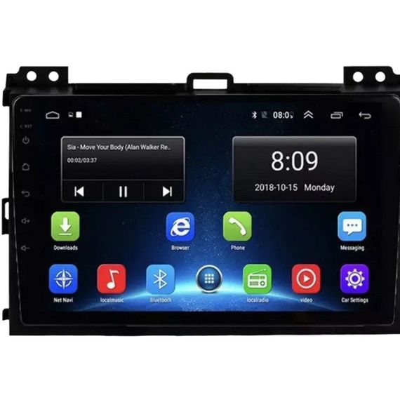 Штатна автомагнітола Toyota Prado 120 2004-2009 (9") Android 10.1 (4/32)чорний (MER-14143_5408) | Зображення 3