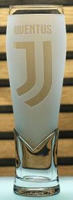 Пивной бокал крафтовый 440 мл ФК Juventus Ювентус с гравировкой подарок для фаната футбольная кружка матовы