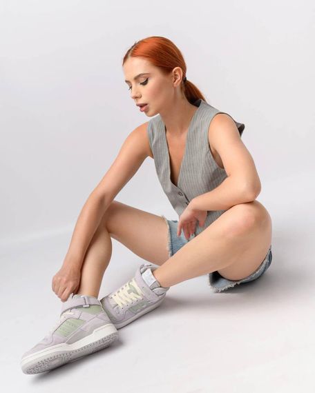 Женские кроссовки Originals Forum 84 Mid Grey Suede Olive  , Вьетнам , весна/лето/осень 41 | Зображення 2