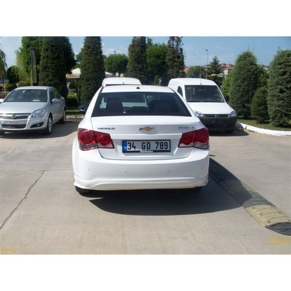 Накладка на задній бампер SD (Meliset, під фарбування) для Chevrolet Cruze 2009-2015 рр | Зображення 1