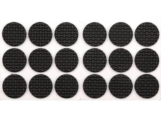 Протектор самоклеючий VOREL 25мм, набір 18шт чорні [24/432] VR-74886