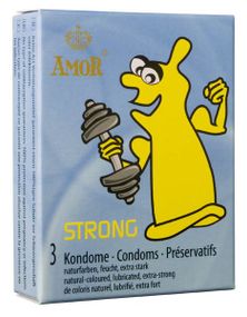 Презервативи - Amor Strong, 3 шт. (11.2026)