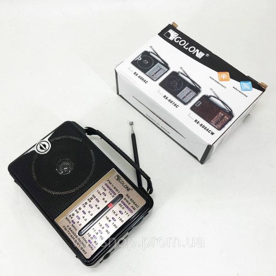 Всеволновой радио приемник Golon RX-606, Радиоприемник с хорошим приемом сигнала, Плеер мп3 с радио фм JD-87