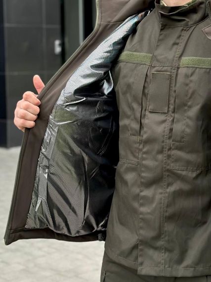 Куртка зимова SoftShell Omni-Heat олива | Зображення 6