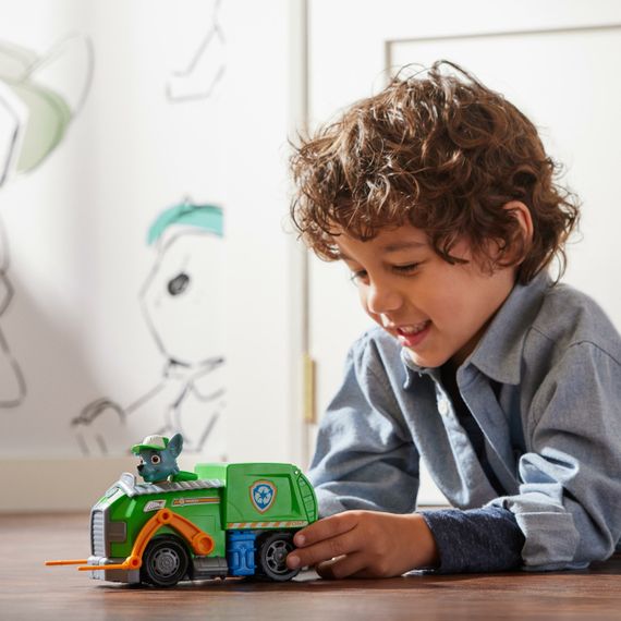 Щенячий патруль Спасательный мусоровоз и фигурка Рокки Оригинал PAW Patrol Rocky Recycle Truck | Зображення 8