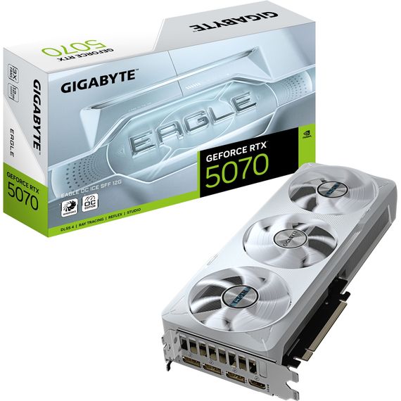 Видеокарта GIGABYTE GeForce RTX5070 12Gb EAGLE OC ICE SFF (GV-N5070EAGLEOC ICE-12GD) | Зображення 9