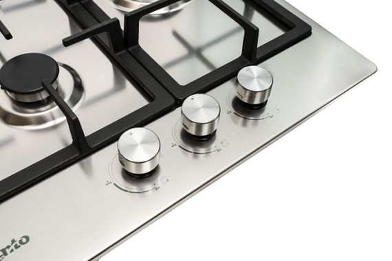 Варочная поверхность три конфорки Ventolux HG430 CS (X) 7 нержавейка | Зображення 4