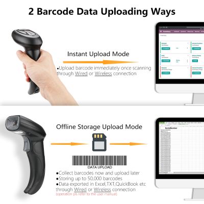 Сканер штрих-кода Heroje C1270BW 2D USB, Bluetooth (H-C1270BW-0101) | Зображення 2