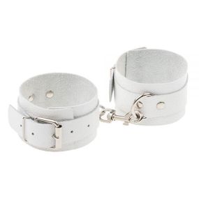 Оковы Leather Standart Leg Cuffs, White sexstyle