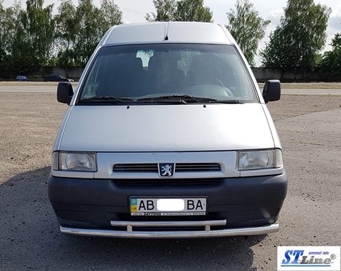 Передній захист ST016 (нерж) 51/42 мм для Peugeot Expert 1996-2007 років | Зображення 2