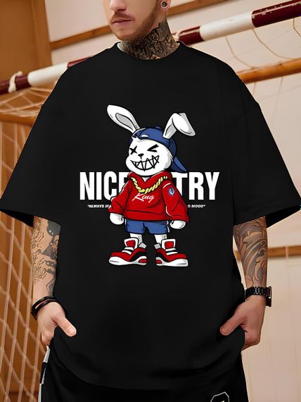 Футболка з ДТФ принтом (оверсайз)