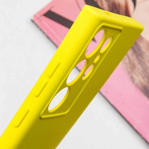 Чохол TPU GETMAN Liquid Silk Full Camera для Samsung Galaxy S24 Ultra Жовтий / Flash | Зображення 4