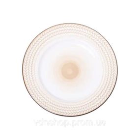 Тарелка десертная круглая 20.5 см плоская фарфоровая HP23390