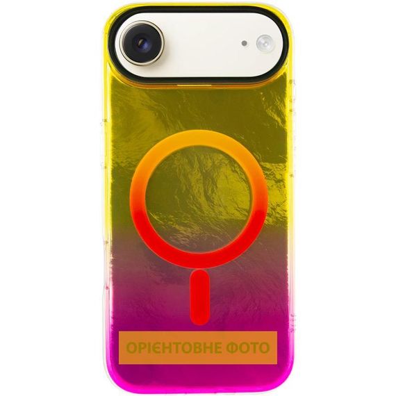 Чохол TPU Shiny Mountain (MagFit) для Apple iPhone 17 Air (6.6") Green / Blue Yellow / Pink | Зображення 1