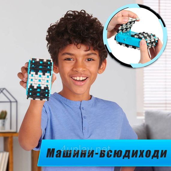 Трек машины вездеходы WowWee Power Treads. Большой игровой набор Hyperdrive Zipline Pack 60+ составляющих | Зображення 3