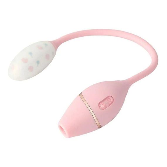 Віброяйце з вакуумним стимулятором KISTOY Cathy Mini, з ДК та керуванням зі смартфона, водонепроникне | Зображення 2