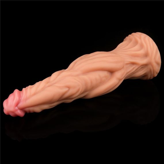 Фалоiмiтатор значного розмiру 9.5'' Dual layered Platinum Silicone Cock – Flesh Sex Aura | Зображення 2