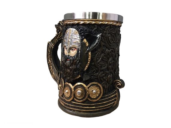 Кружка Чашка Бокал Игра Престолов Драккар Викинг Танкард Stark Targaryen 3D Пивная кружка "Danegeld Tankard" | Зображення 1