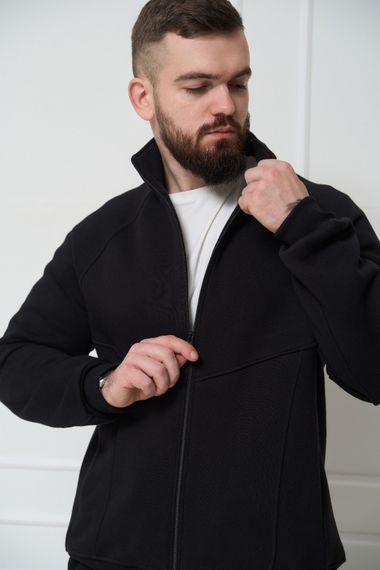 Чоловічий теплий спортивний костюм колір чорний р.L 448684 | Зображення 6