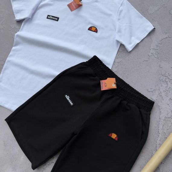 Набір Ellesse біла футболка чорні шорти + 2 пари шкарпеток у подарунок | Зображення 2