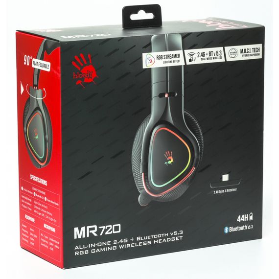 Навушники A4Tech Bloody MR720 RGB Black (4711421988872) | Зображення 6