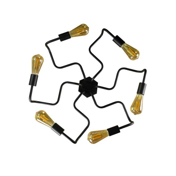 Люстра лофт MSK Electric Laminari на шесть ламп паук NL5526-6