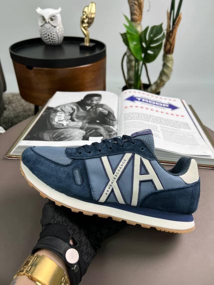 Чоловічі кросівки Exchange AX Navy White замша , текстиль , В'єтнам 45 28.5 | Зображення 5