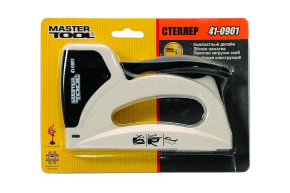 Степлер рессорный Mastertool - скоба 11,3 x 0,7 x 6-14 мм (41-0901) | Зображення 1