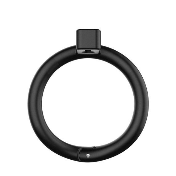 Клітка для пеніса LOCKINK SEVANDA Plastic Penis Chastity Cage, чорна, 3 кільця різних розмірів Sex Aura | Зображення 3