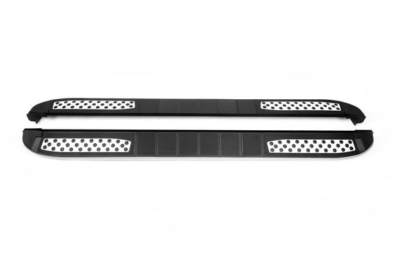 Бокові пороги Tayga V2 (2 шт., алюміній) для Mitsubishi Pajero Wagon IV | Зображення 1