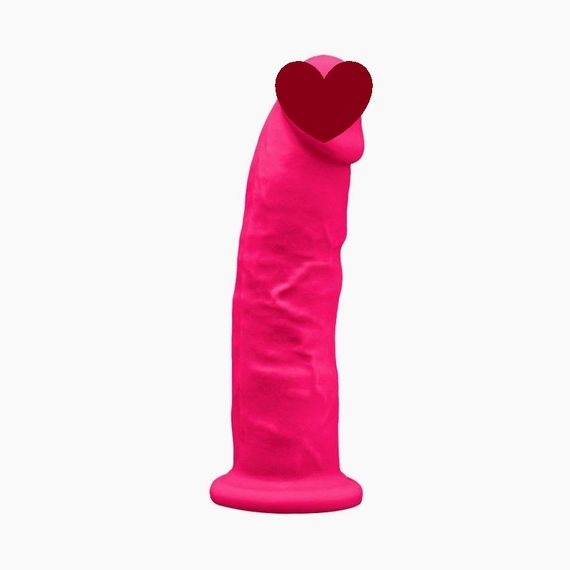 Фаллоимитатор SilexD Henry Pink (MODEL 2 size 7.5in), двухслойный, силикон+Silexpan, диаметр 4,8см Sex Aura