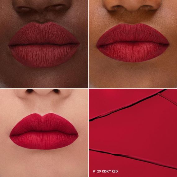 Рідка матова помада Sephora Cream Lip stain - 129 Risky Red (5 ml) | Зображення 1